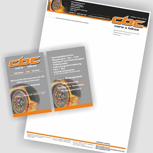 Printprodukte cbc cars bikes